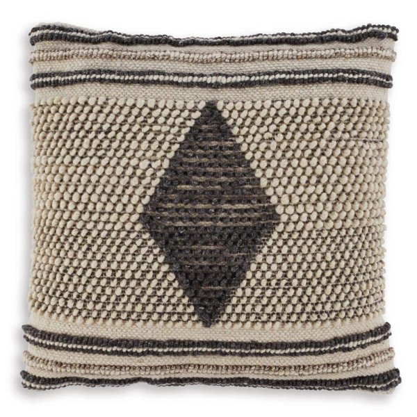 Ricker Gray/Cream Geometric Polyester 20 in. L x 20 in. W Pillow