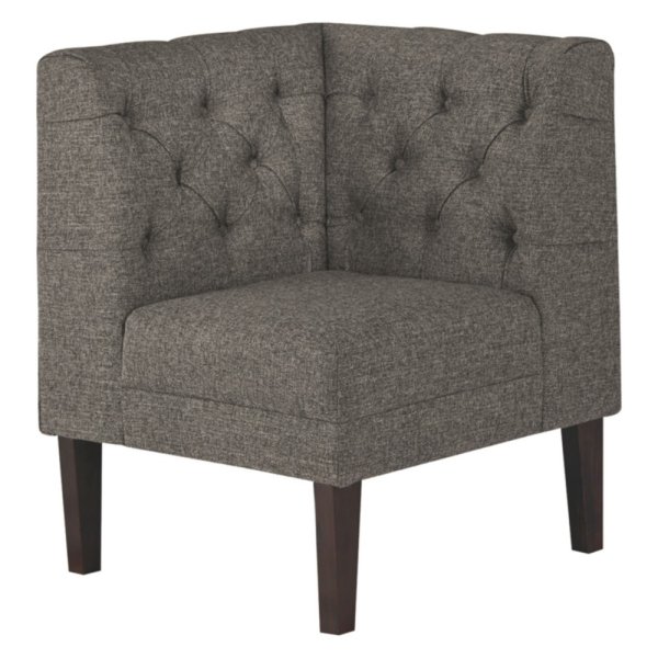 Tripton Corner Upholstered Bench - Casual Style - Medium Brown