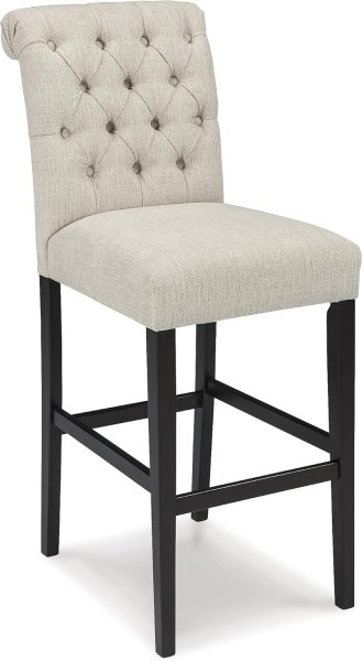 Tripton - Medium Brown Tall Upholstered Barstool