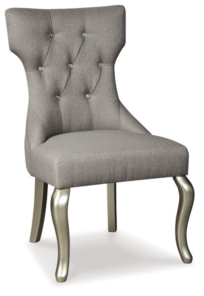 Coralayne - Silver Upholstered Side Chair