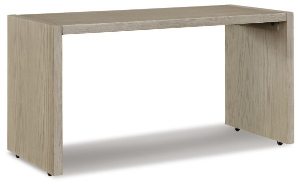 Dalenville Over Ottoman Table with Casters