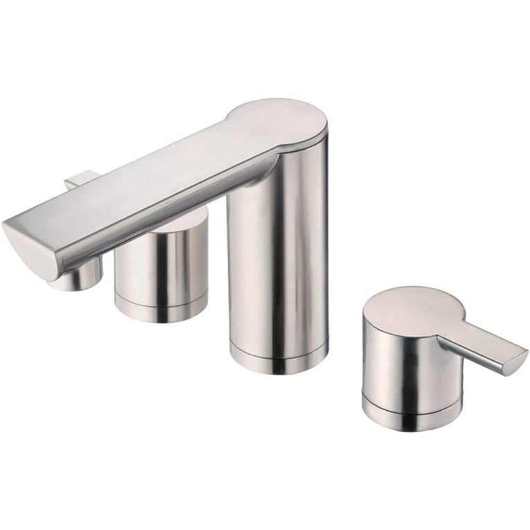 Danze DH301677BN Adonis Widespread Bathroom Faucet with Metal Touch-Down Drain Brushed Nickel