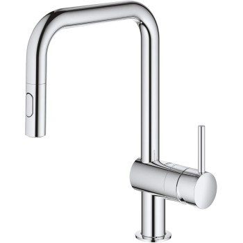 GROHE 32319003 Minta Pull-Down U Kitchen Faucet Chrome