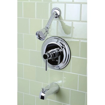 Kingston Brass KB2631DL Concord Diverter Tub and Shower Faucet In Chrome