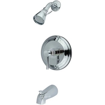 Kingston Brass KB2631DL Concord Diverter Tub and Shower Faucet In Chrome