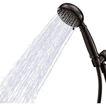 Moen Banbury 5-Spray 4-In Hand Shower with Hose and Bracket - 23046BRB - Bronze