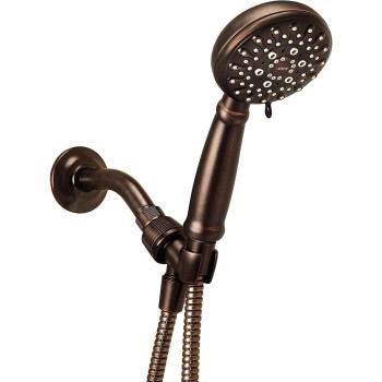 Moen Banbury 5-Spray 4-In Hand Shower with Hose and Bracket - 23046BRB - Bronze