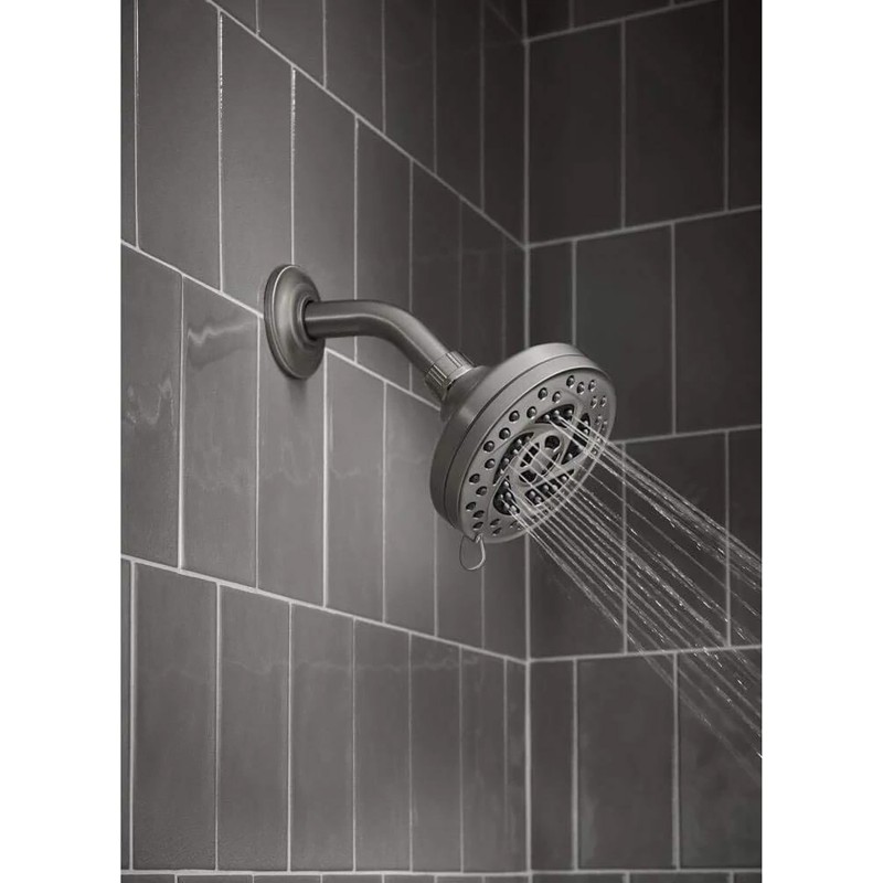 Moen Propel 5-Spray 4.5 in. Fixed Showerhead in Spot Resist Brushed Nickel