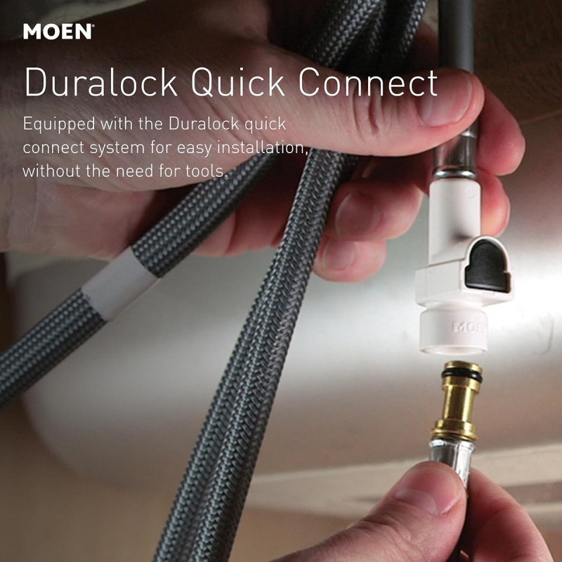 Moen Adler Spot Resist Stainless One-Handle High Arc Pulldown Kitchen Faucet with Power Clean