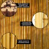 Backyard X-Scapes 4 ft. H x 8 ft. W Caramel Brown Bamboo Fencing Garden Fence Panel