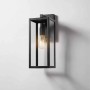 Hampton Bay Hurley Black Modern Indoor/Outdoor 1-Light Wall Sconce