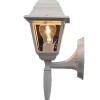 Hampton Bay 19.75 in. White 1-Light Line Voltage Hardwired Outdoor Wall Light Lantern Sconce with No Bulb Included