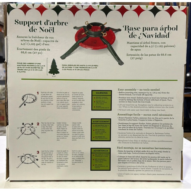 Oasis Steel Chiristmas Tree Stand for Trees up to 8 ft