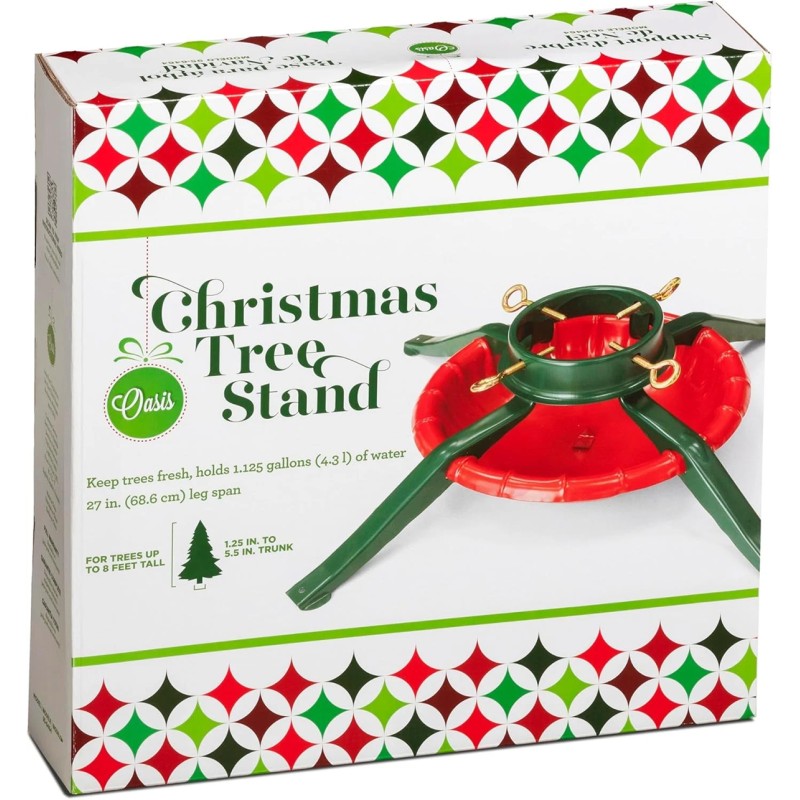 Oasis Steel Chiristmas Tree Stand for Trees up to 8 ft