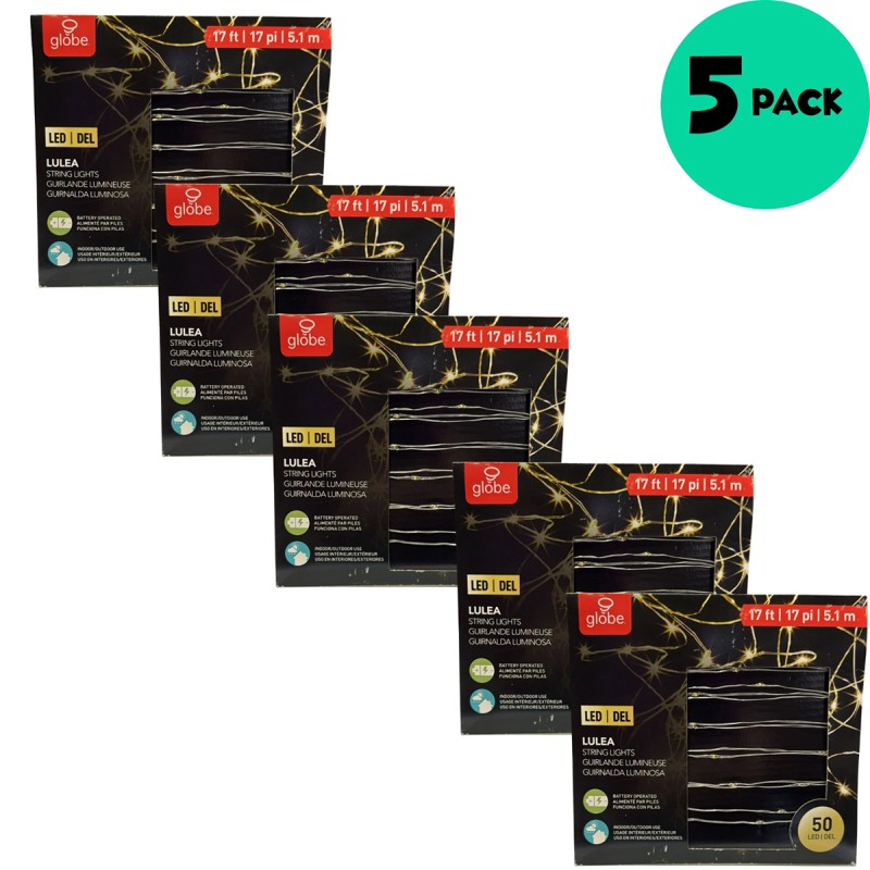 Globe Electric Lulea Collection LED String 50 Light Set - 17 ft - 67854