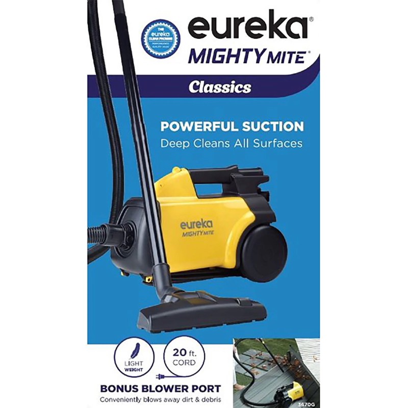 Eureka Mighty Mite Canister Vacuum Cleaner - 360 Hose Swivel