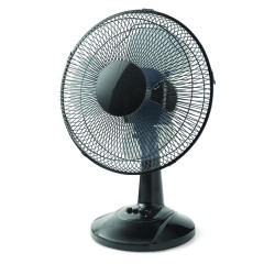 Mainstays 12" 3-Speed Oscillating Table Fan, Black