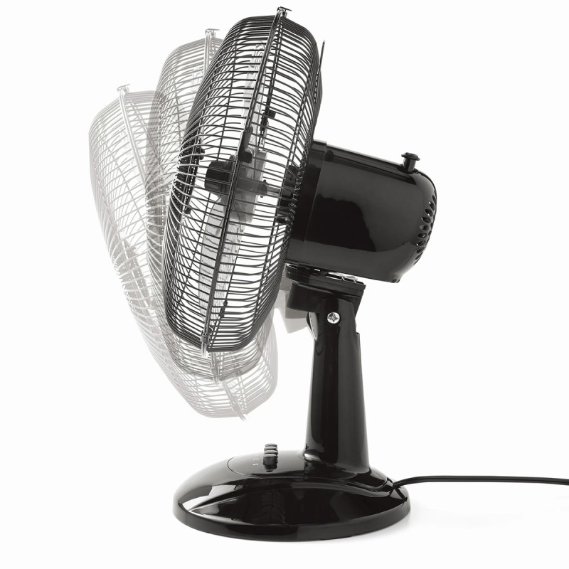Mainstays 12" 3-Speed Oscillating Table Fan, Black