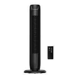 Mainstays 36" Tall 3-Speed Oscillating Tower Fan, FZ10-19JR, New, Black