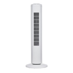 Mainstays 28 inch Tall, 3-Speed Oscillating Tower Fan, MSWMT24MW, New, White