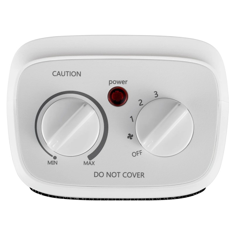 Mainstays 1500W Ceramic Fan-Forced Electric Space Heater, White