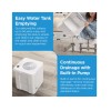Midea 50 pt. Smart Cube Dehumidifier with Pump up to 4500 sq. ft., 3X More Water Capacity, Wi-Fi Enabled in White