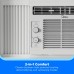 Midea 5,000 BTU Mechanical Window Air Conditioner, Covers up to 150 sq ft, Easy Installation, White