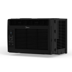 Midea 5,000 BTU Window Air Conditioner, Cools Up To 150 Sq Ft, 3 Cooling Modes, Comfortsense Remote, Black