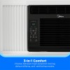 Midea 6,000 BTU 115V Window Air Conditioner with Comfort Sense Remote, up to 250 Sq. ft., Black