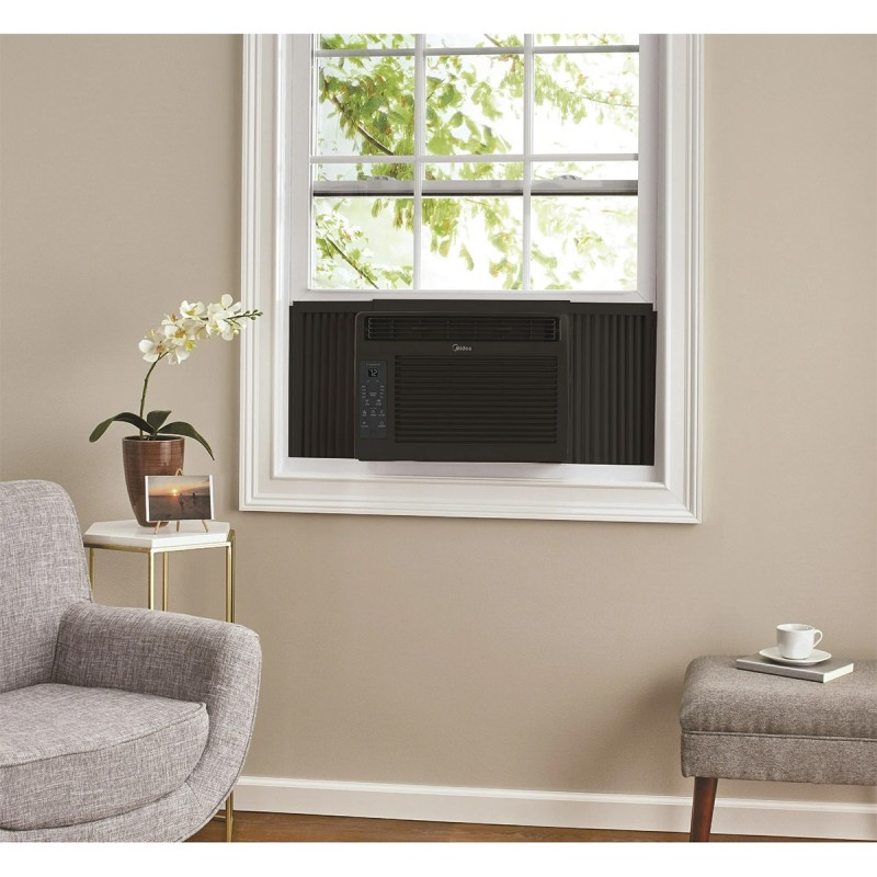 Midea 6,000 BTU 115V Window Air Conditioner with Comfort Sense Remote, up to 250 Sq. ft., Black