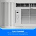 Midea 6,000 BTU 115V Window Air Conditioner with Comfort Sense Remote, up to 250 Sq. ft., White