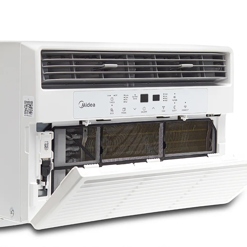 Midea 8,000 BTU DOE Smart Window Air Conditioner, for spaces up to 350 sq. ft.