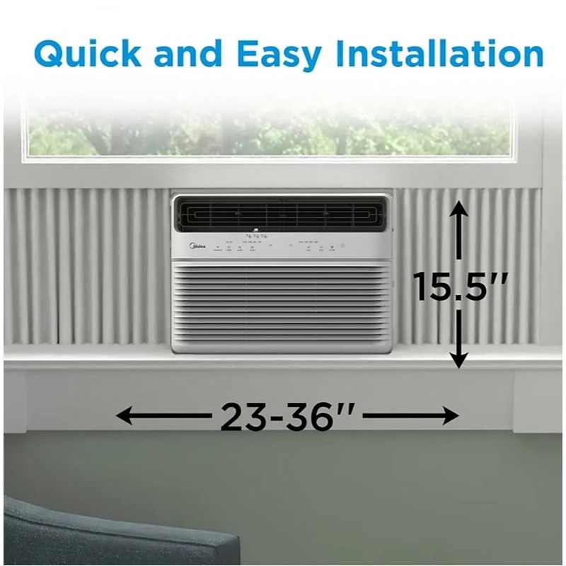 Midea Smart 8,000 BTU 350 sq. ft. Window Air Conditioner