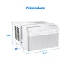 Midea 8,000 BTU DOE U-Shaped Smart Window Air Conditioner, for spaces up to 350 sq. ft.