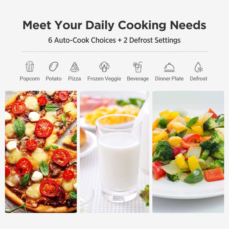 COMFEE' EM720CPL-PM New 0.7 Cu Ft Countertop Microwave Oven White