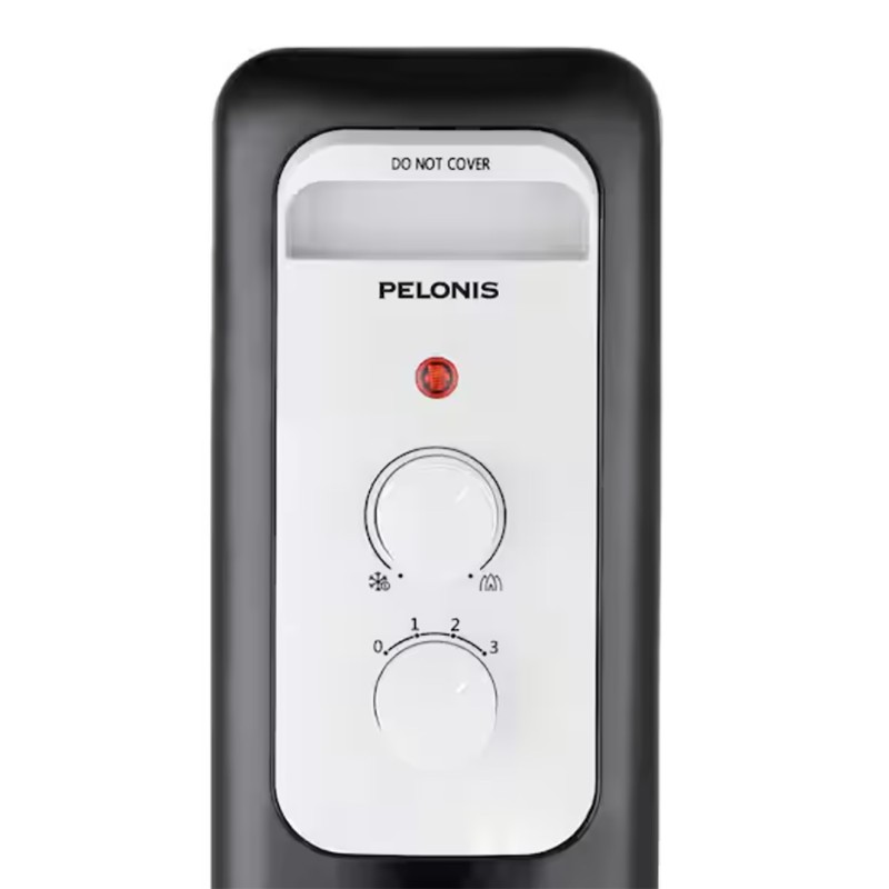Pelonis 1,500-Watt Oil-Filled Radiant Electric Space Heater with Thermostat