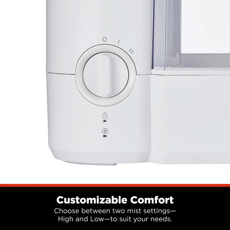 Pelonis 1.2 Gallon Warm Mist Humidifier, White