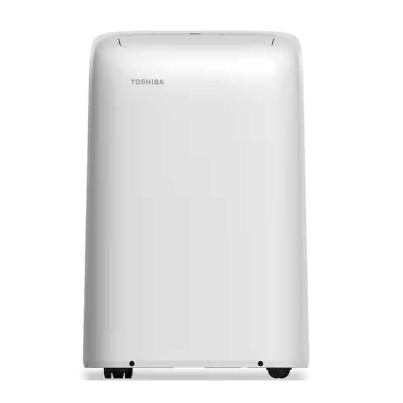 Toshiba 8,000 (DOE) BTU Portable Air Conditioner Cools 350 Sq. Ft. with Dehumidifier and Remote in White