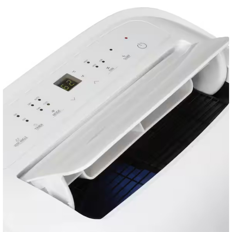 Toshiba 8,000 (DOE) BTU Portable Air Conditioner Cools 350 Sq. Ft. with Dehumidifier and Remote in White