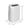 Toshiba 8,000 (DOE) BTU Portable Air Conditioner Cools 350 Sq. Ft. with Dehumidifier and Remote in White