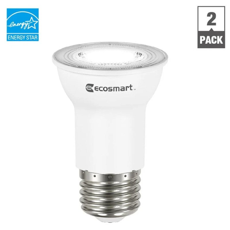 EcoSmart 35W LED Light Bulbs 2pk PAR16 Dimmable Flood Bright White | Long Life
