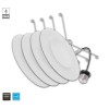 Eco-Smart 6" LED Canless Recessed Light Trim Daylight Dimmable White New/Remodel 4-Pack