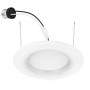 EcoSmart 5/6 in. LED Recessed Retrofit Trim 3000K Soft White – 4 Pack