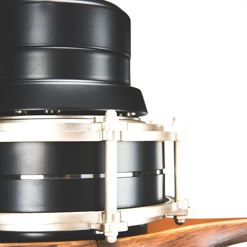 Kichler Lighting 56-in Satin Black with Antique Pewter Accents Downrod Mount