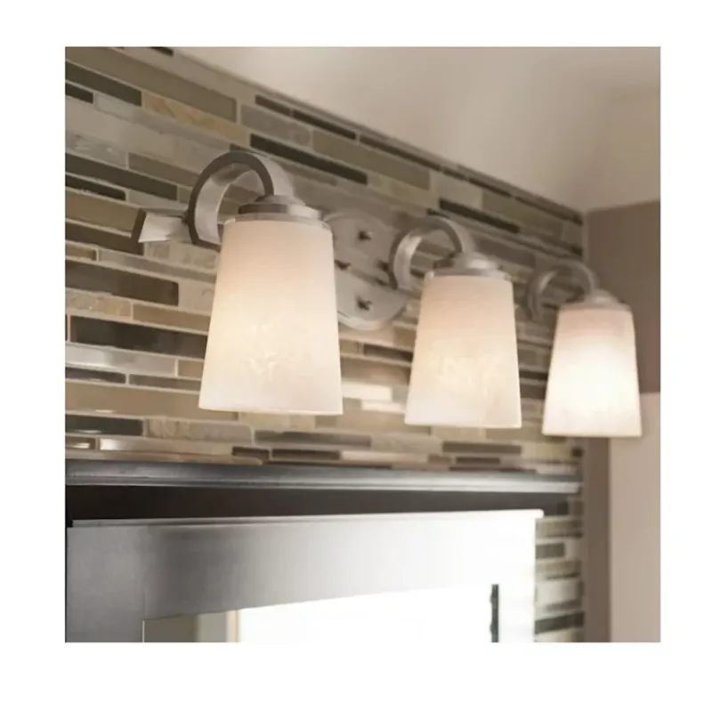 Kichler Lighting 3-Light Oxby Brushed Nickel Bathroom Vanity Light