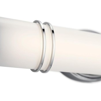 Kichler Ebson 1-Light 5.12-in Chrome Cylinder LED Vanity Light