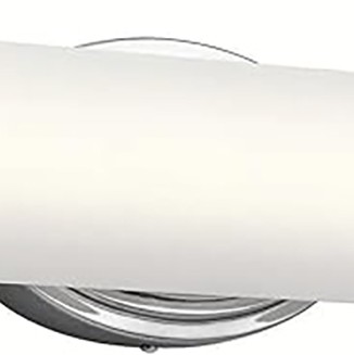 Kichler Ebson 1-Light 5.12-in Chrome Cylinder LED Vanity Light