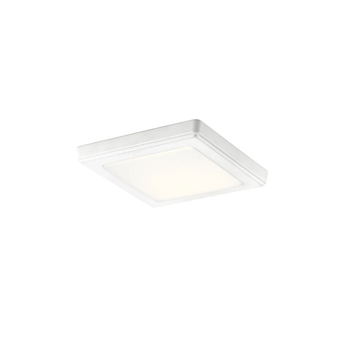Kichler Zeo 7" Wide Edge Lit Led Flush Mount Square Ceiling Fixture