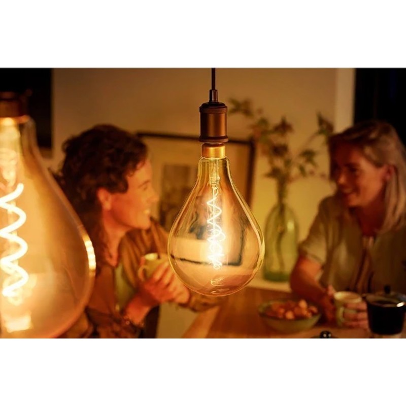 Philips 40Watt Equivalent A50 Dimmable Vintage Glass Edison 2000K LED Large Bulb