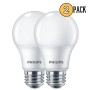 Philips 40w Equivalent Soft White A19 Medium Led Light Bulb (2-pack)